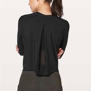 Lululemon Play Off The Pleats Long Sleeve Black
